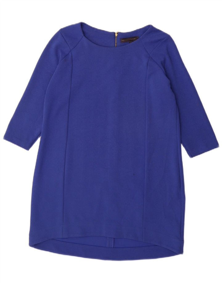 Rochie mișcată cu mâneci 3/4 pentru femei Marks & Spencer, UK 12, albastru mediu