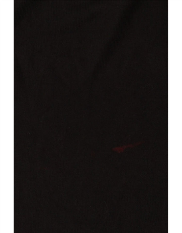 Top supradimensionat pentru femei Zara cu mânecă lungă UK 14 Medium Black Viscose