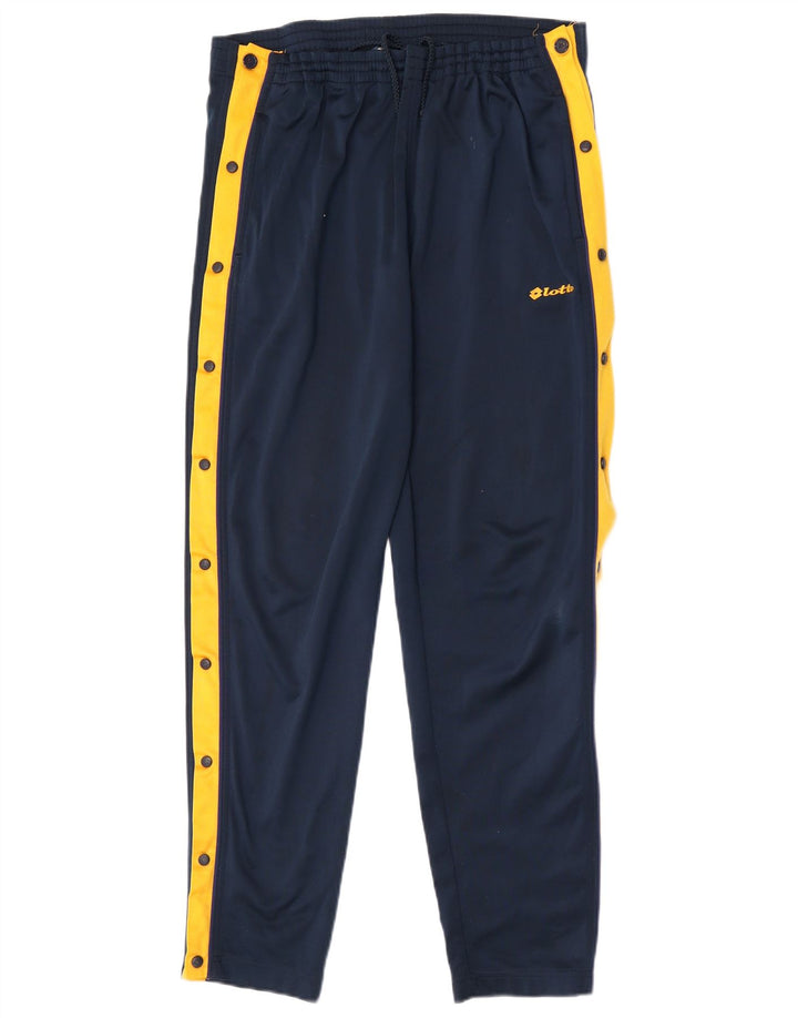 Pantaloni de trening pentru bărbați Lotto Joggeri, mijlocii, bleumarin, color block