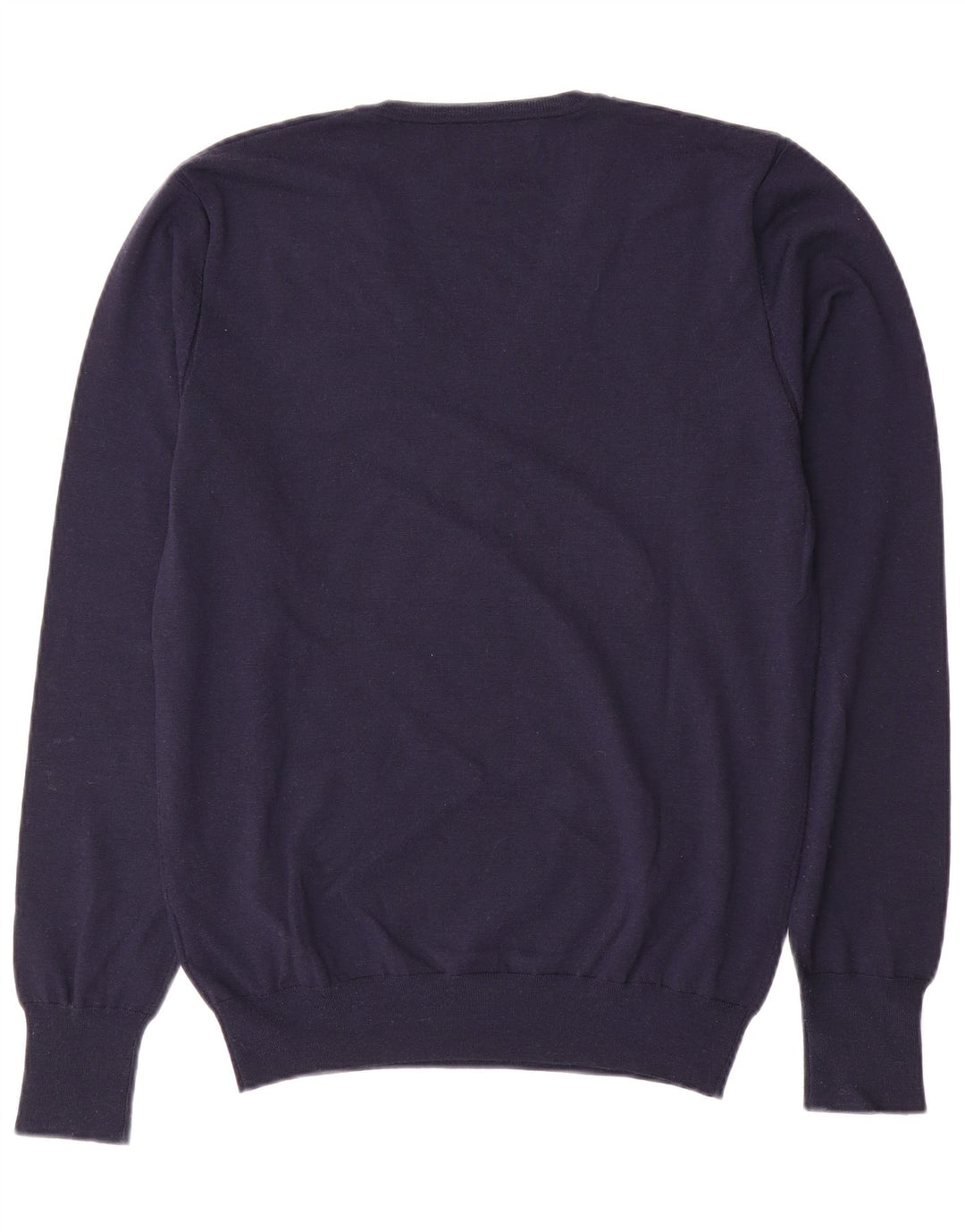 Pulover de damă LIU JO cu decolteu în V UK 18 XL Lână bleumarin