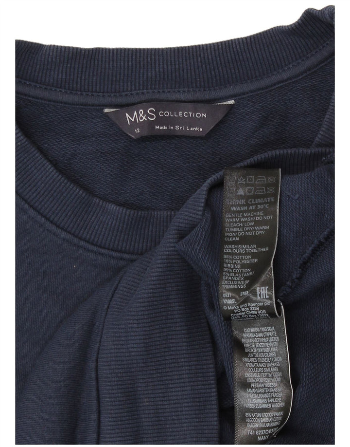 Pulover pentru damă Marks & Spencer Pulover UK 12 Mediu Bumbac bleumarin