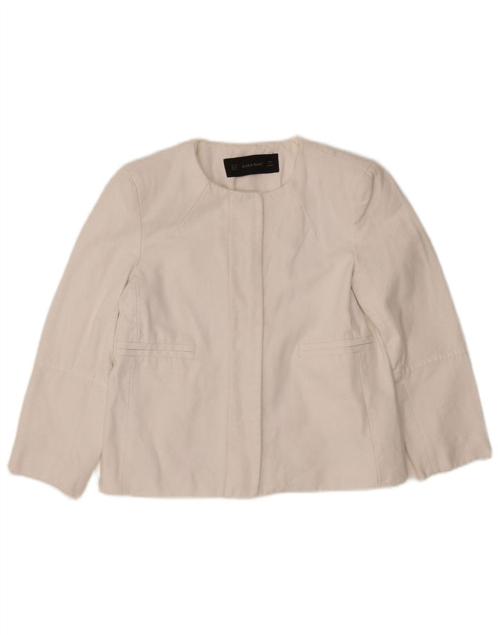 Blazer pentru femei ZARA UK 6 XS Alb