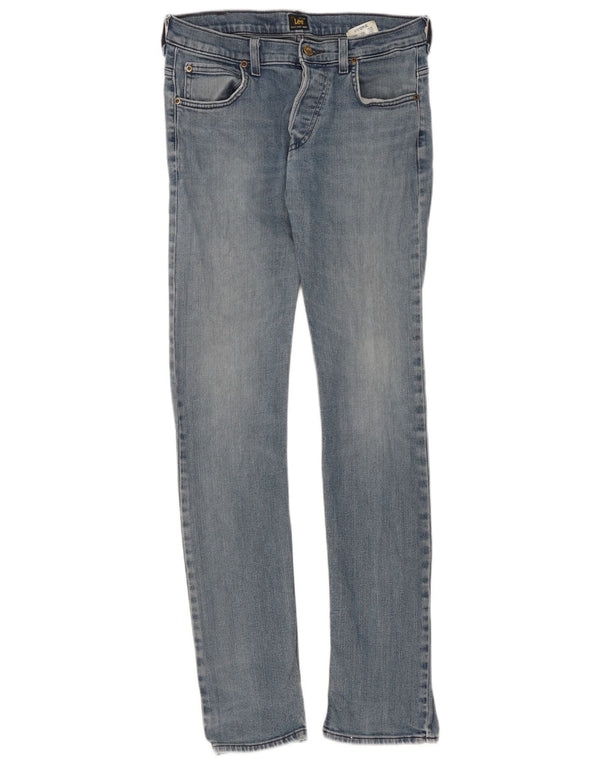Blugi Lee Powell Slim pentru femei W32 L34 Bumbac albastru