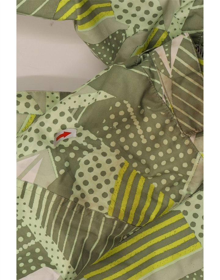 Jachetă de vânt cu glugă pentru bărbați Volcom UK 36 Poliester geometric geometric, verde