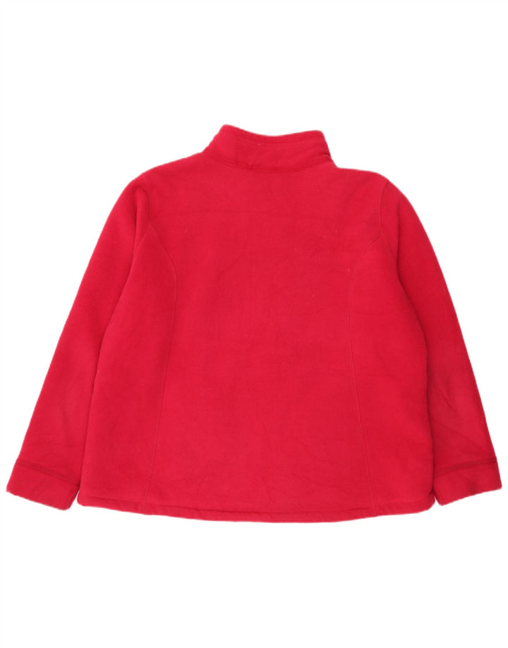 Jachetă fleece pentru femei Marks & Spencer UK 20 2XL poliester roșu