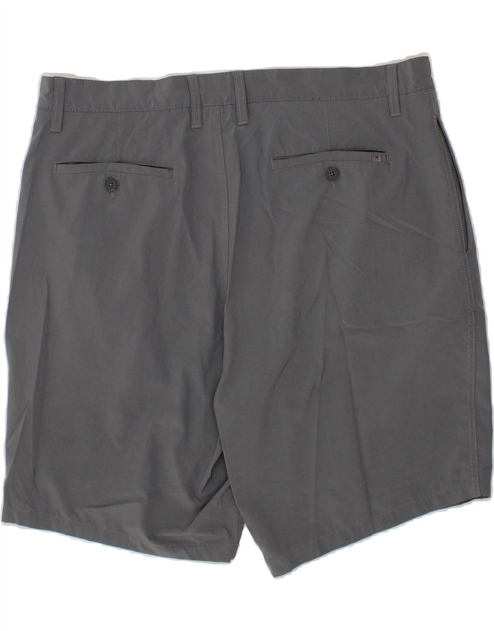HURLEY Mens Chino Shorts W40 XL Grey Polyester Vintage Hurley and Second-Hand Hurley from Messina Hembry 