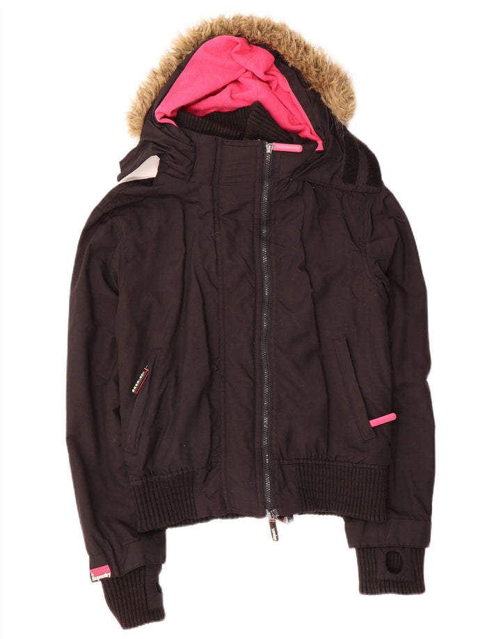Jachetă Windbomber Superdry pentru femei, UK 14 Medium Black