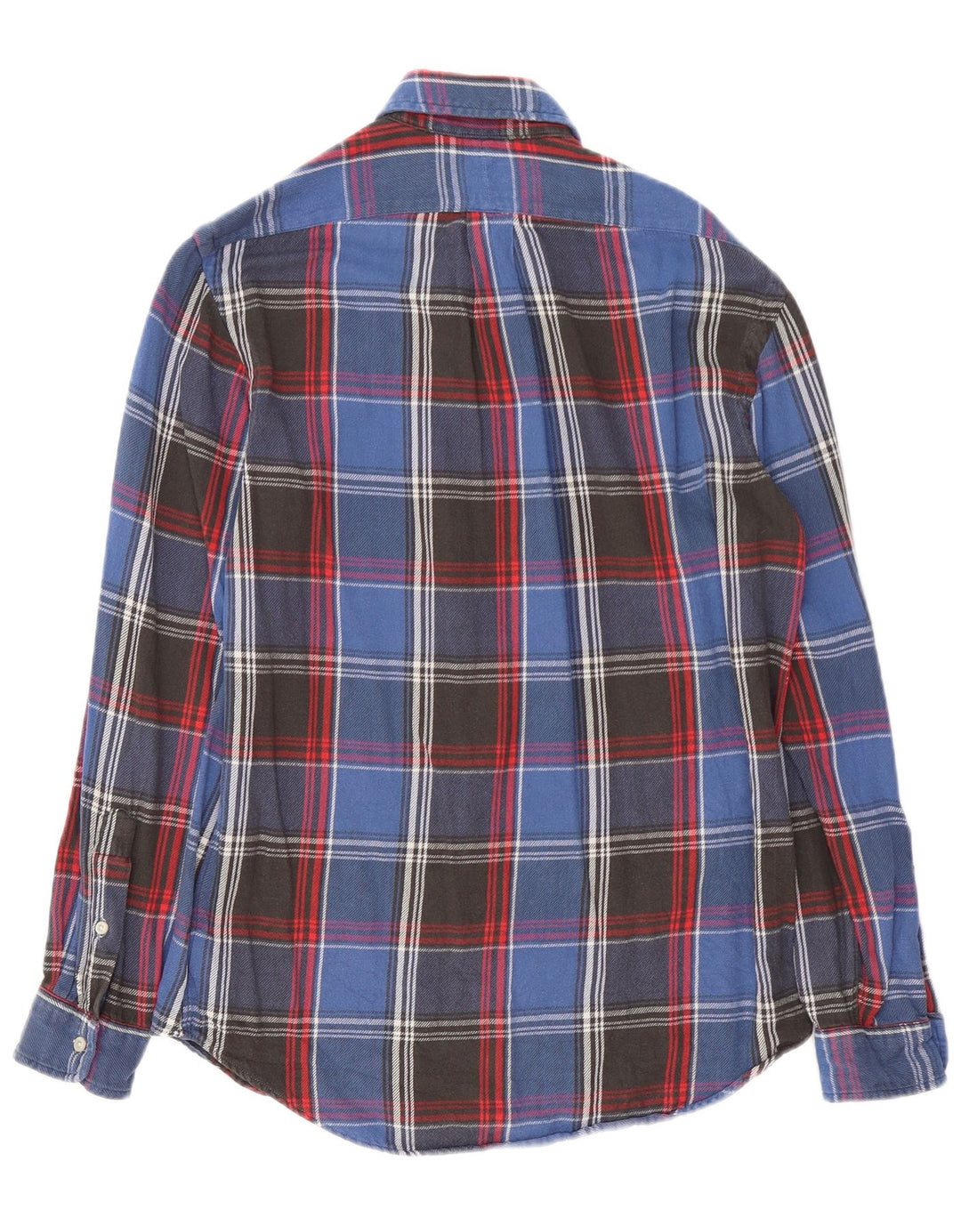 Cămașă de flanel pentru bărbați RALPH LAUREN, bumbac cu carouri albastre mici