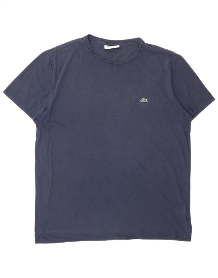 Tricou pentru bărbați Lacoste Top mare din bumbac bleumarin