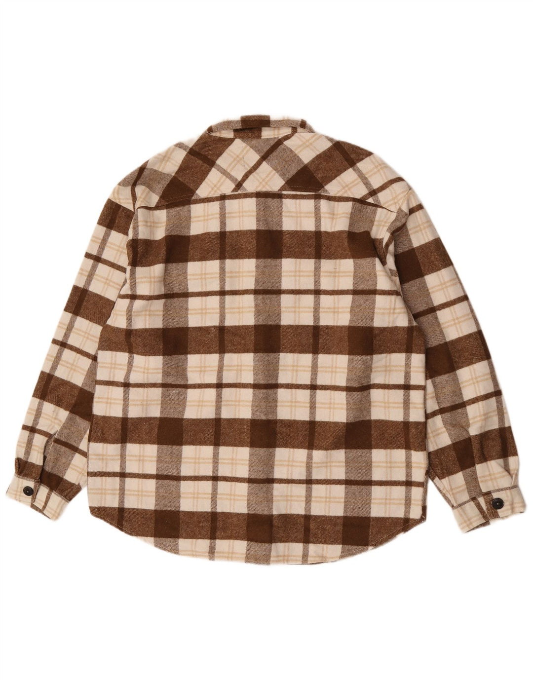Cămașă Jack & Jones pentru bărbați din flanel XL, maro, poliester cu carouri