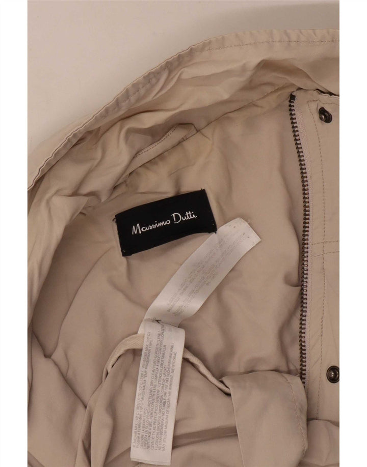 Massimo Dutti Jachetă Utilitară pentru Femei UK 14 Medium Beige Bumbac