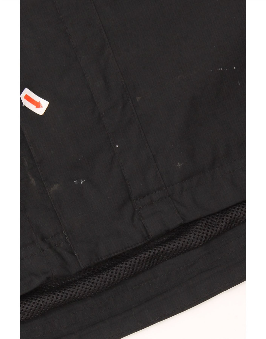 Jachetă de ploaie cu glugă ADIDAS pentru bărbați UK 38 Medium Black Colorblock Poliester