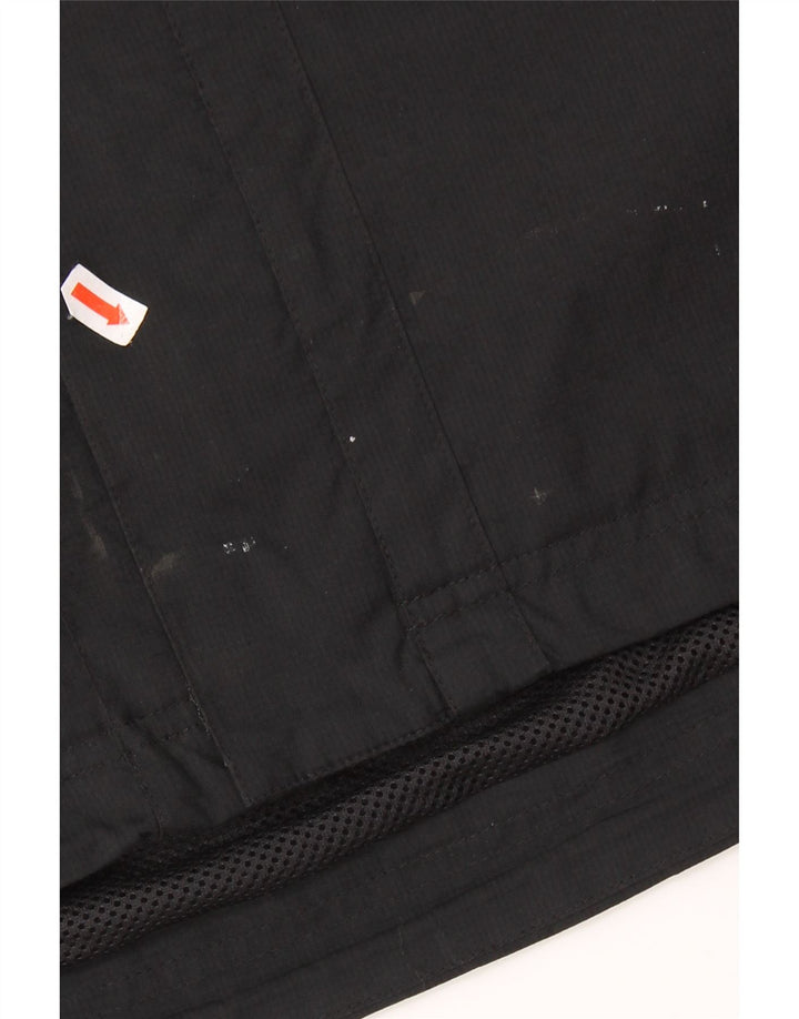Jachetă de ploaie cu glugă ADIDAS pentru bărbați UK 38 Medium Black Colorblock Poliester