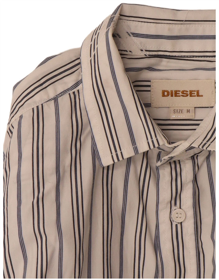 Cămașă pentru bărbați Diesel Medium White Pinstripe Bumbac