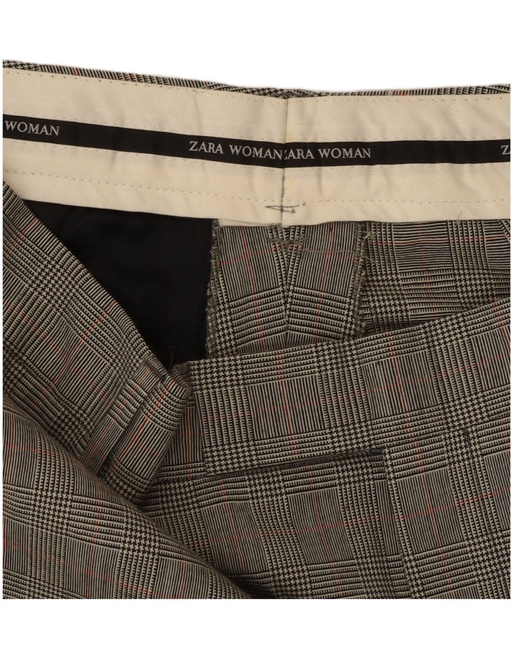 Pantaloni de costum drepți pentru femei Zara L32 L31 Gri Houndstooth Classic