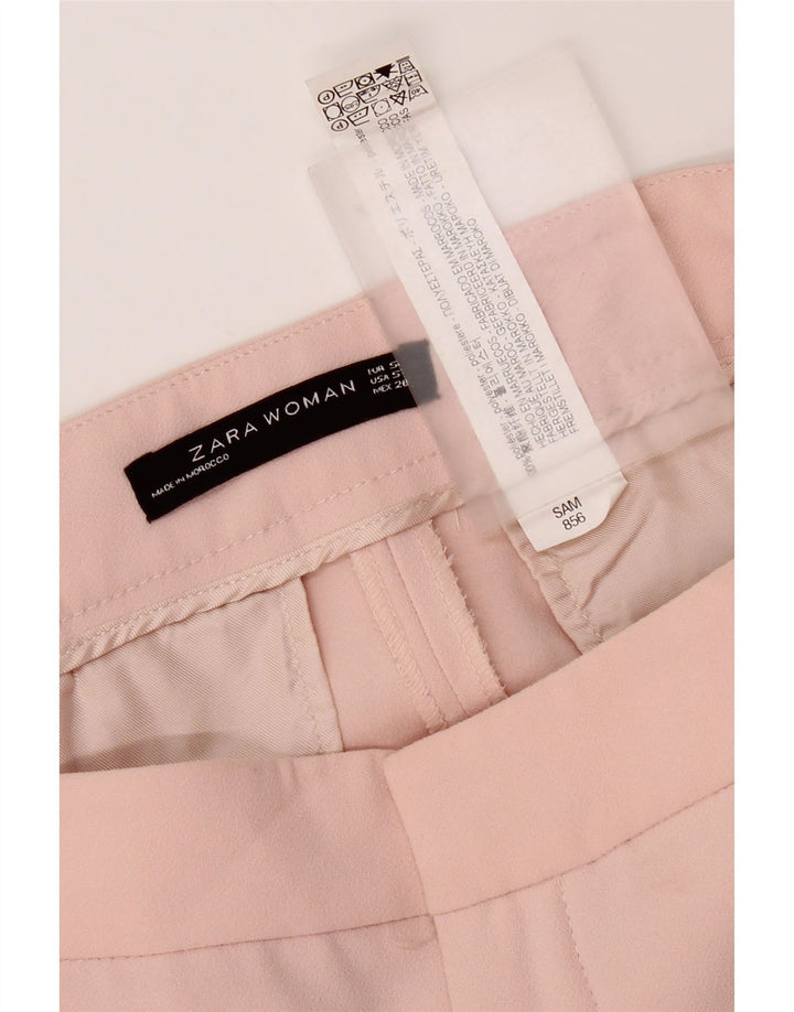 Pantaloni chino slim pentru femei Zara Mici L27 L26 Poliester roz