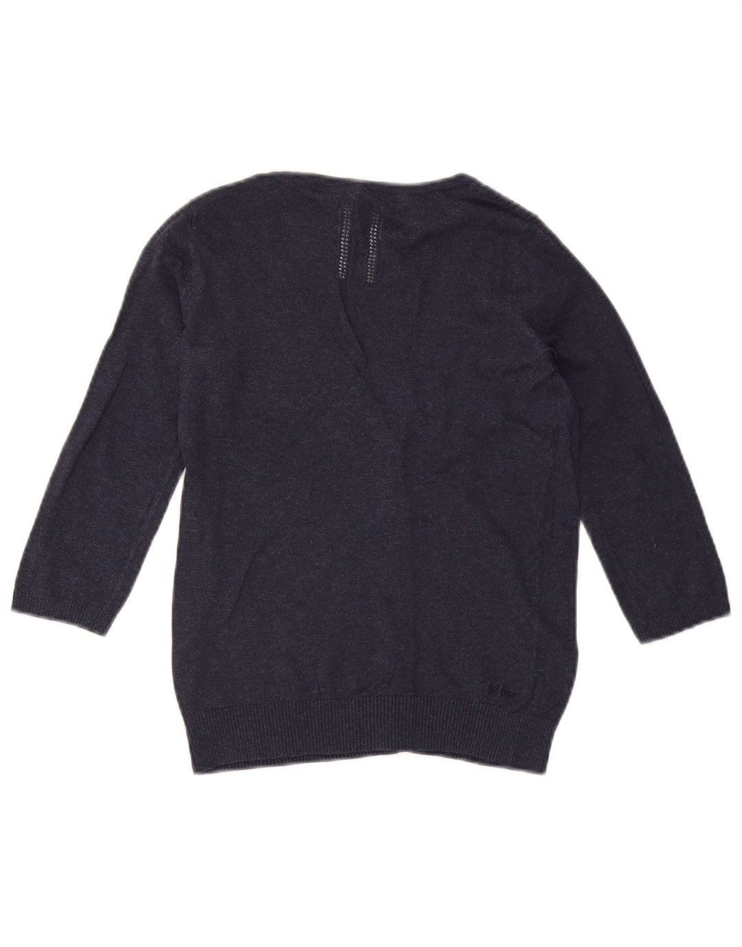 Pulover cardigan pentru femei FAT FACE cu mâneci 3/4 UK 8 mic bumbac bleumarin