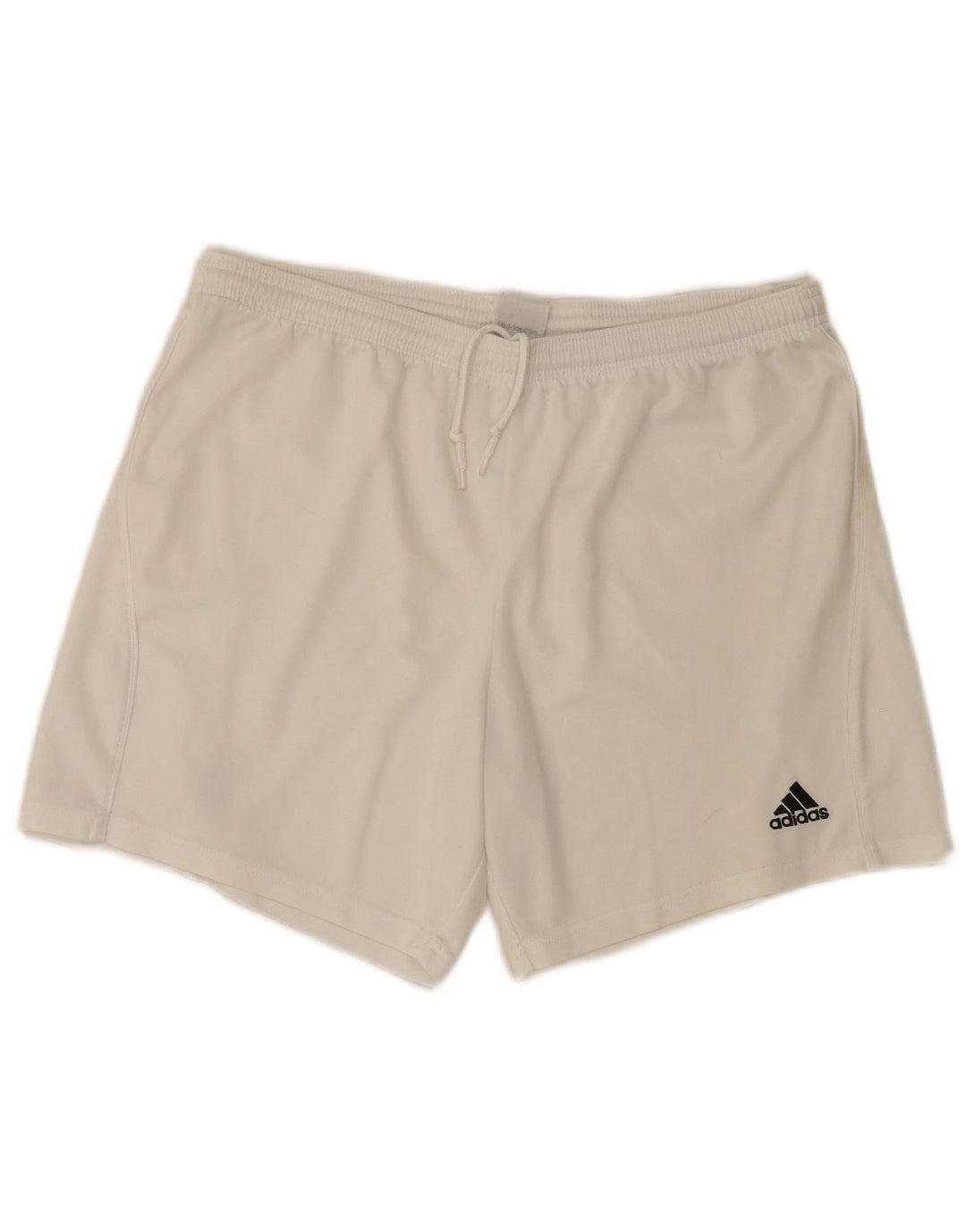 Pantaloni scurți sport Adidas pentru bărbați, poliester alb mediu