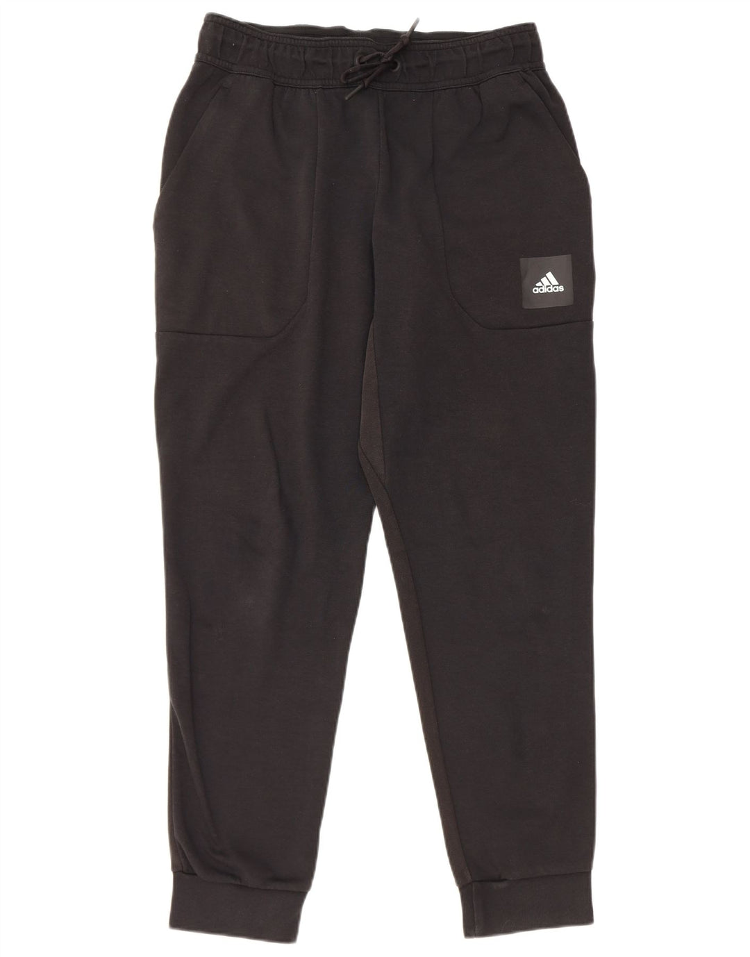 Pantaloni de trening pentru bărbați Adidas Pantaloni de jogging, bumbac mediu negru