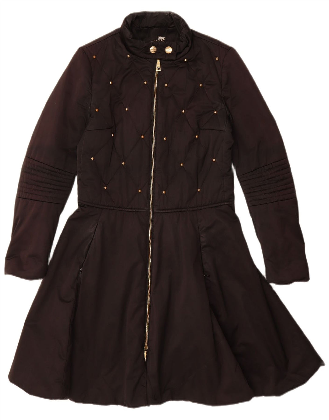 Palton pentru femei Moschino UK 8 Poliester negru mic