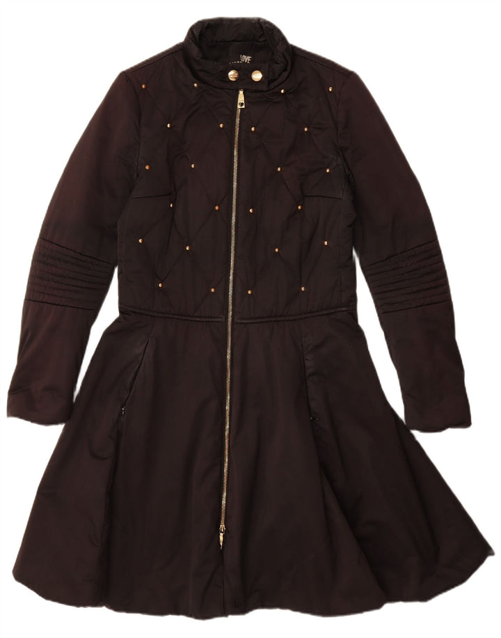 Palton pentru femei Moschino UK 8 Poliester negru mic