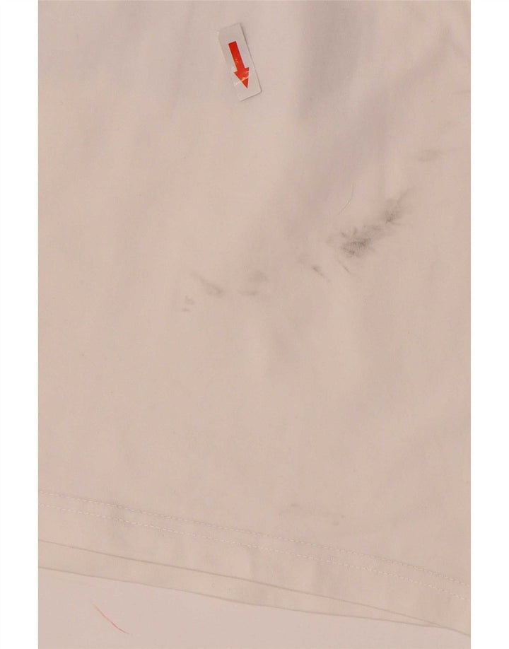 Puma Crop Graphic Vest Top pentru femei UK 12 Bumbac alb mediu