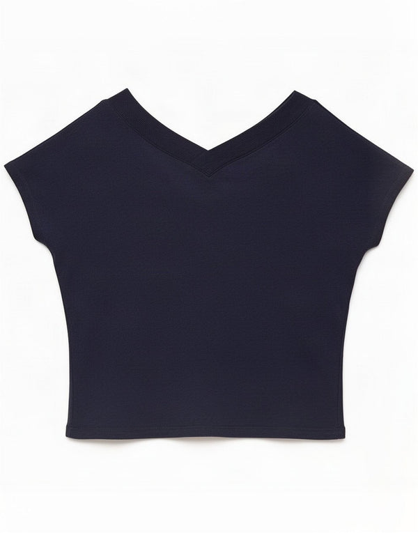 Zara Womens Oversize T-shirt Top UK 10 Small Bleumarin