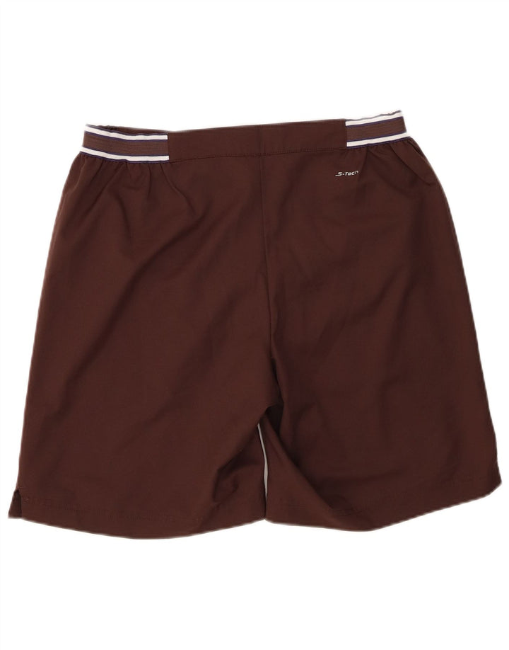 Sergio Tacchini Pantaloni scurți casual pentru bărbați Medium W32 Maro Poliester