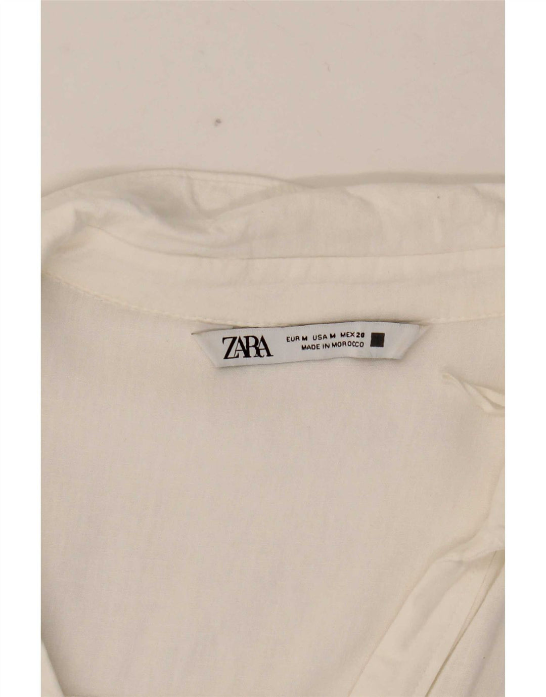 Cămașă supradimensionată pentru femei Zara UK 14 Medium White