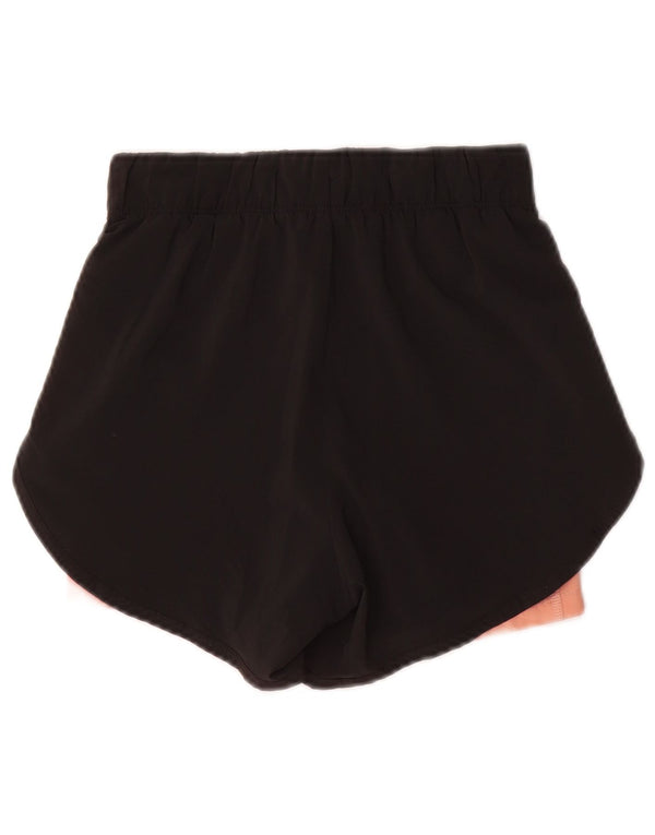 Pantaloni scurți sport Nike Dri Fit pentru femei UK 4 XS Poliester negru