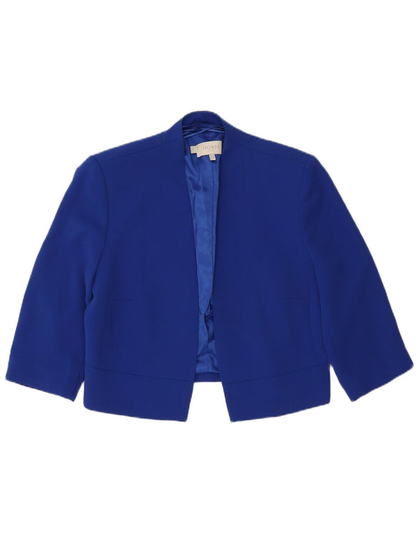 Jachetă Bolero Hobbs pentru femei cu mâneci 3/4 UK 12 Poliester albastru mediu