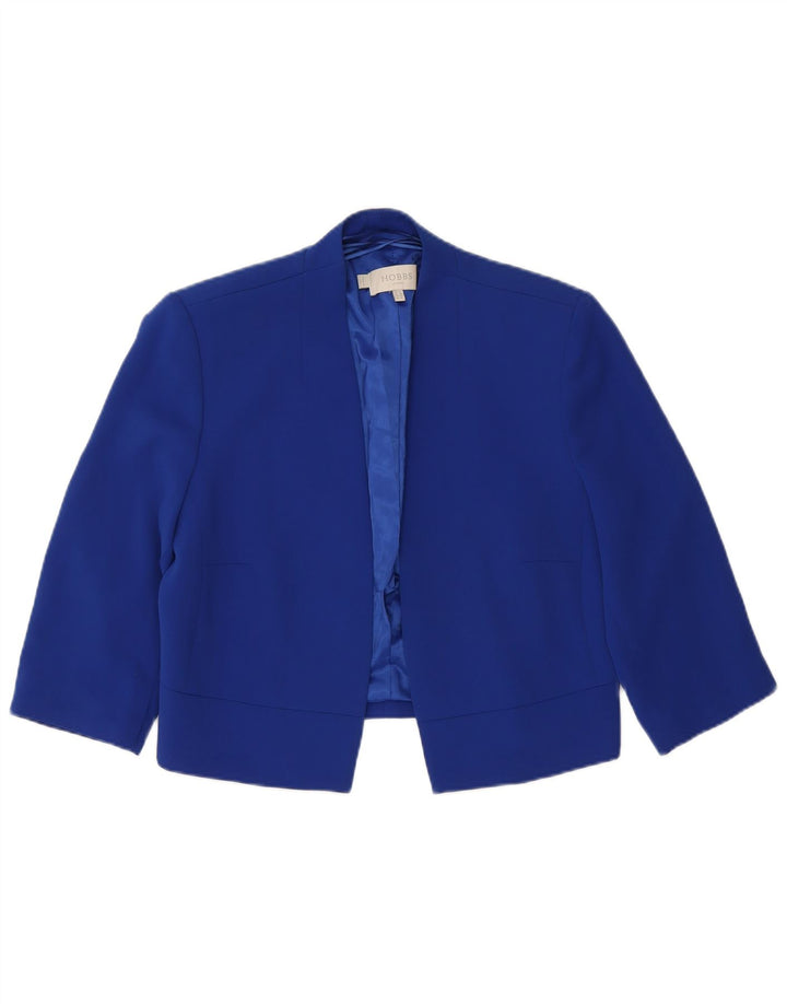 Jachetă Bolero Hobbs pentru femei cu mâneci 3/4 UK 12 Poliester albastru mediu