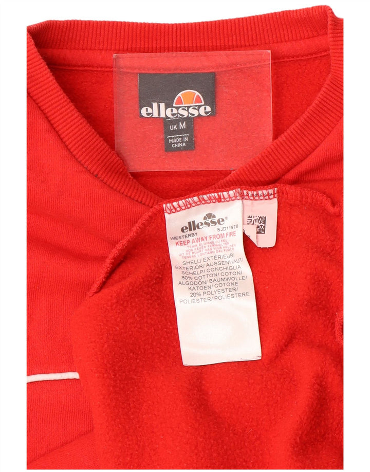 Hanorac cu grafic pentru bărbați Ellesse Pulover mediu din bumbac roșu Sport