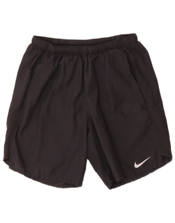 Pantaloni scurți sport Nike Dri Fit pentru bărbați, poliester negru mic