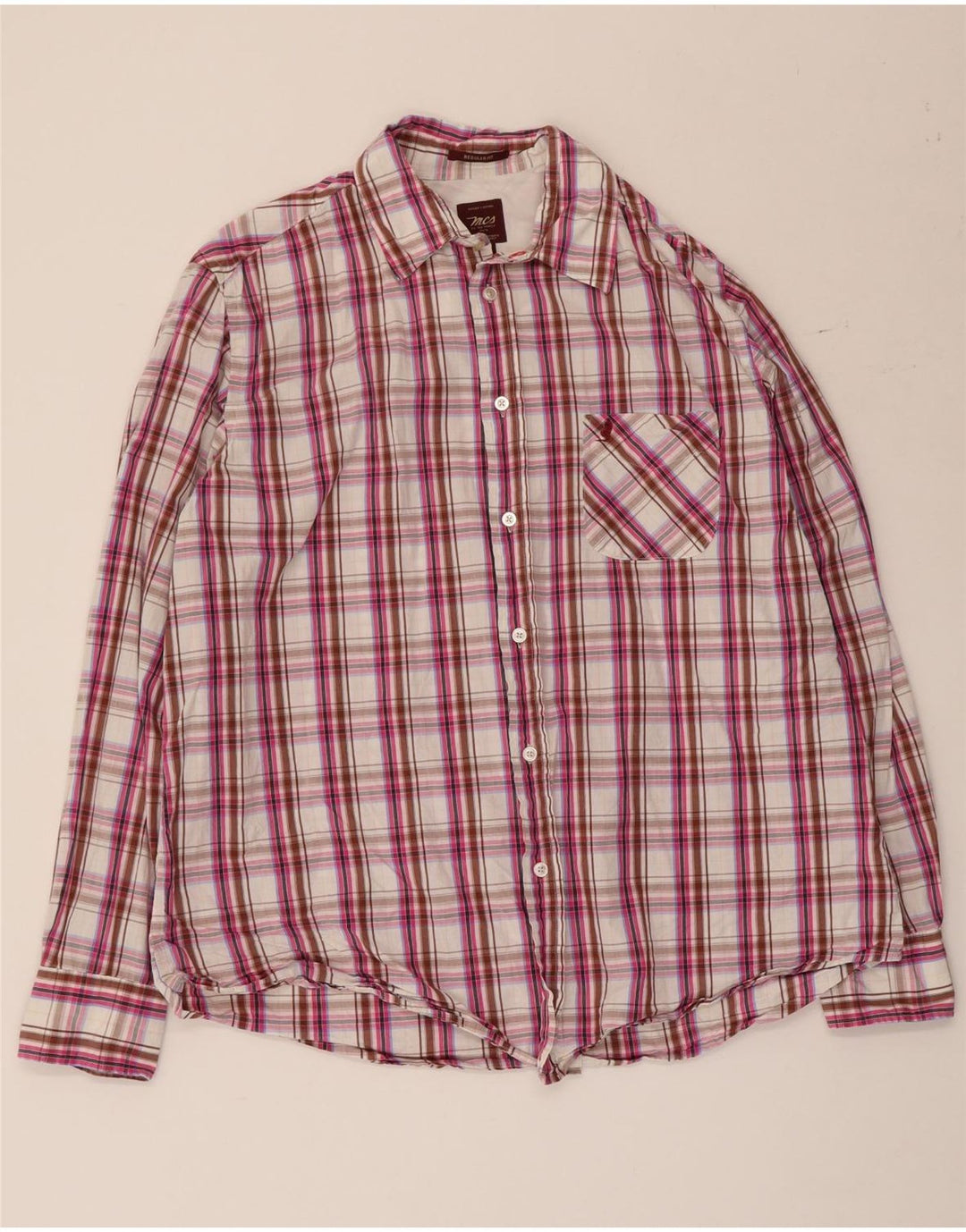 MARLBORO CLASSICS Cămașă Regular Fit XL, bumbac cu carouri multicolore pentru bărbați