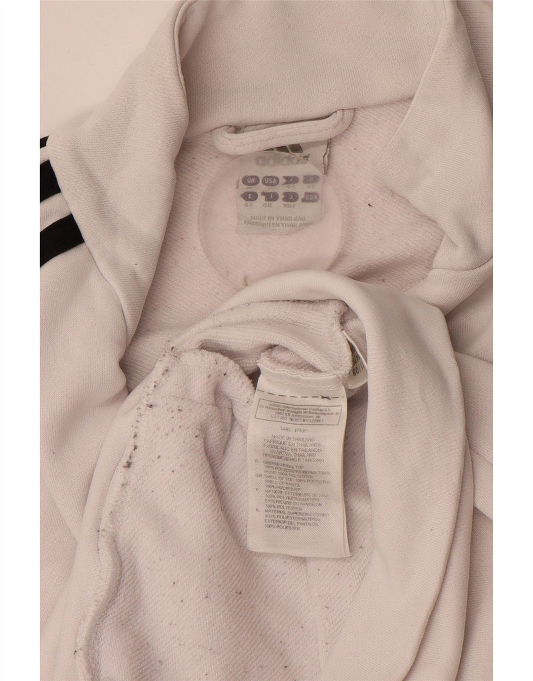 Jachetă de trening pentru femei ADIDAS UK 16 Poliester alb mare