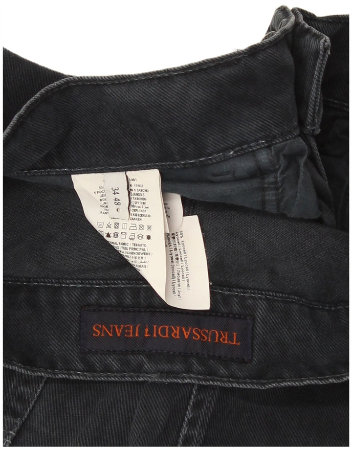 Trussardi Blugi drepti pentru bărbați IT 48 Medium W34 L30 Bumbac negru