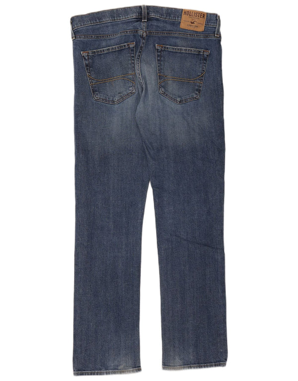 Blugi Hollister Slim Straight pentru bărbați W34 L32 Bumbac albastru