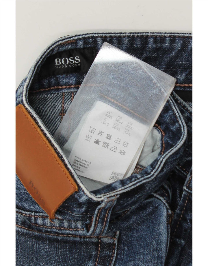 Blugi slim pentru bărbați Hugo Boss W30 L28 Bumbac albastru