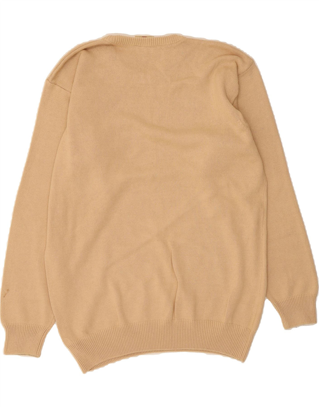 CARRAIG DONN Mens Crew Neck Jumper Sweater Medium Beige Cotton Vintage Carraig Donn and Second-Hand Carraig Donn from Messina Hembry 