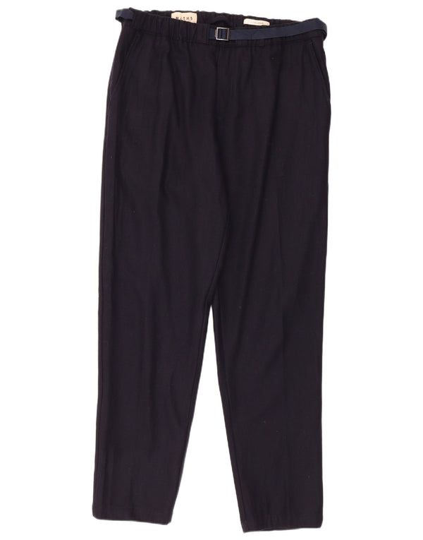 Pantaloni chino drepți pentru bărbați Myths IT 52 XL W36 L31 bleumarin Lână