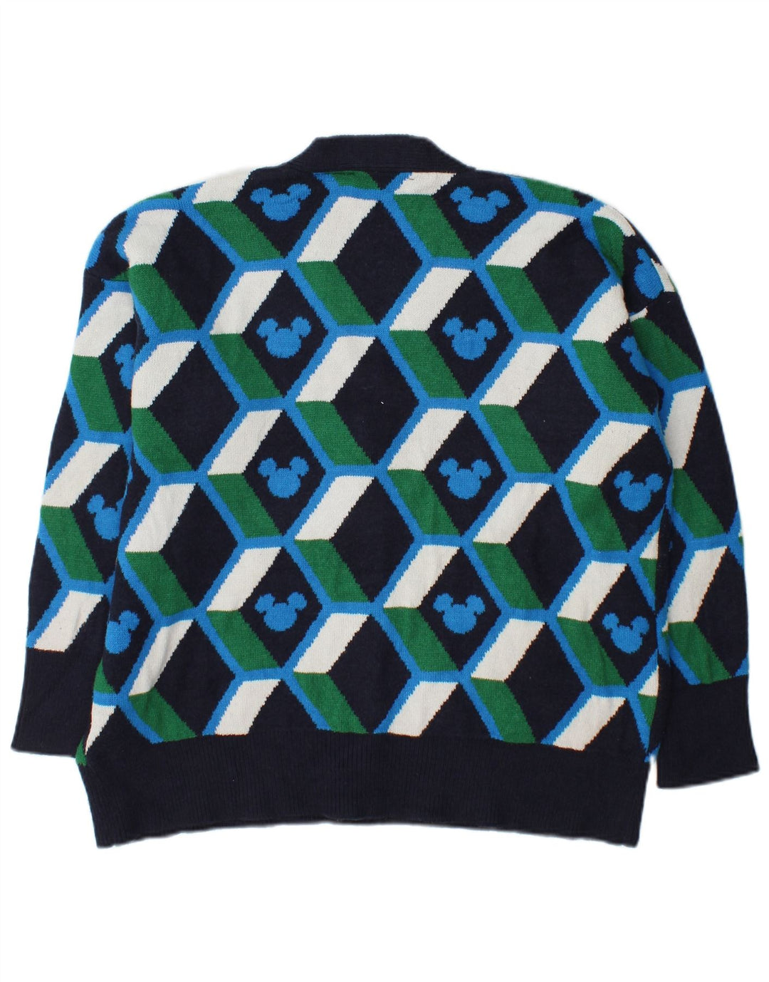 Pulover cardigan supradimensionat pentru femei Zara UK 10 Mic Multicolor Geometric