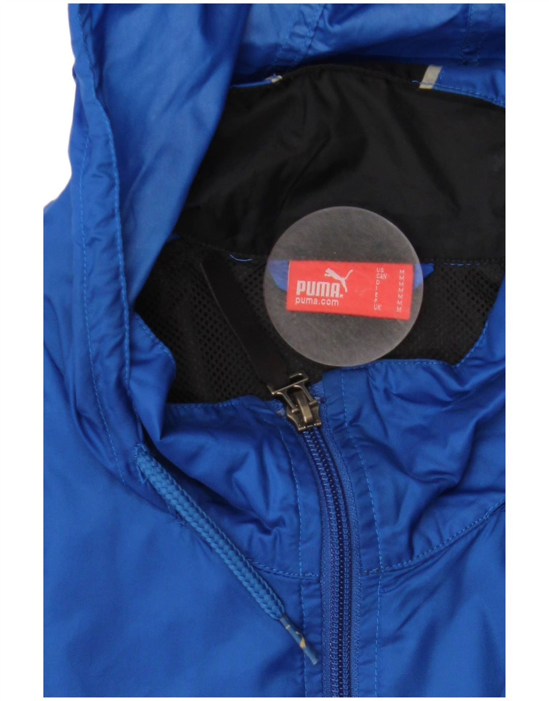Jachetă de ploaie cu glugă PUMA pentru bărbați UK 38 Medium Blue Colorblock
