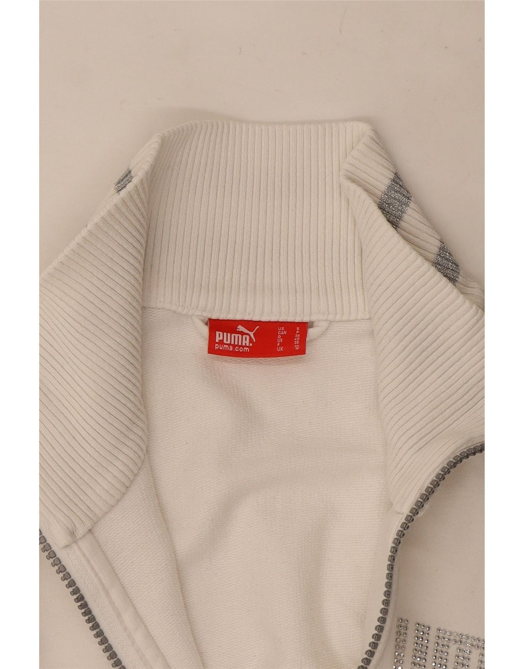 Jachetă de trening pentru femei Puma UK 10 Small White