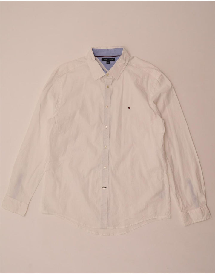 Cămașă pentru bărbați Tommy Hilfiger XL, bumbac alb