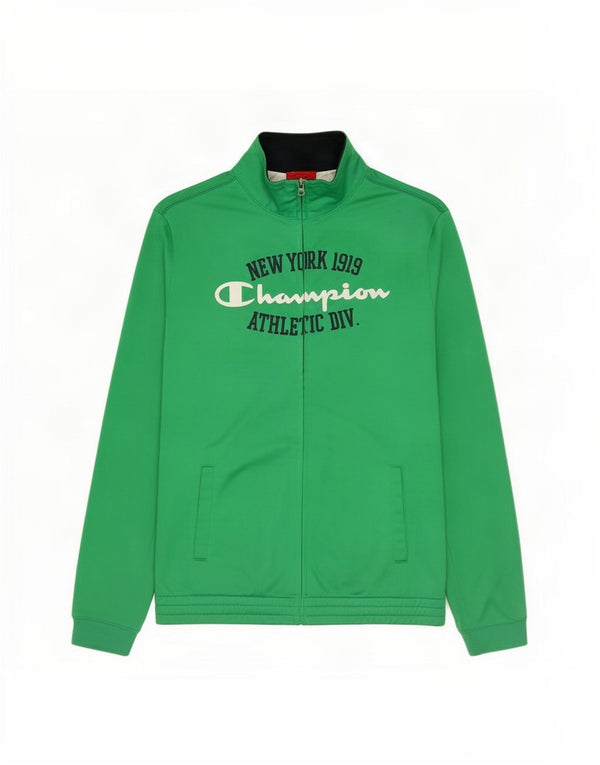 Champion Boys Graphic Tracksuit Top Jacket 13-14 Years XL Green