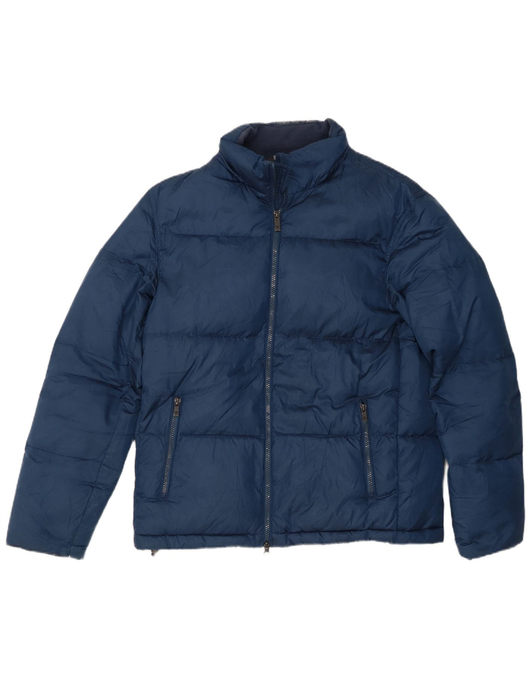 Jachetă căptușită pentru bărbați Massimo Dutti UK 40 Poliester mare bleumarin
