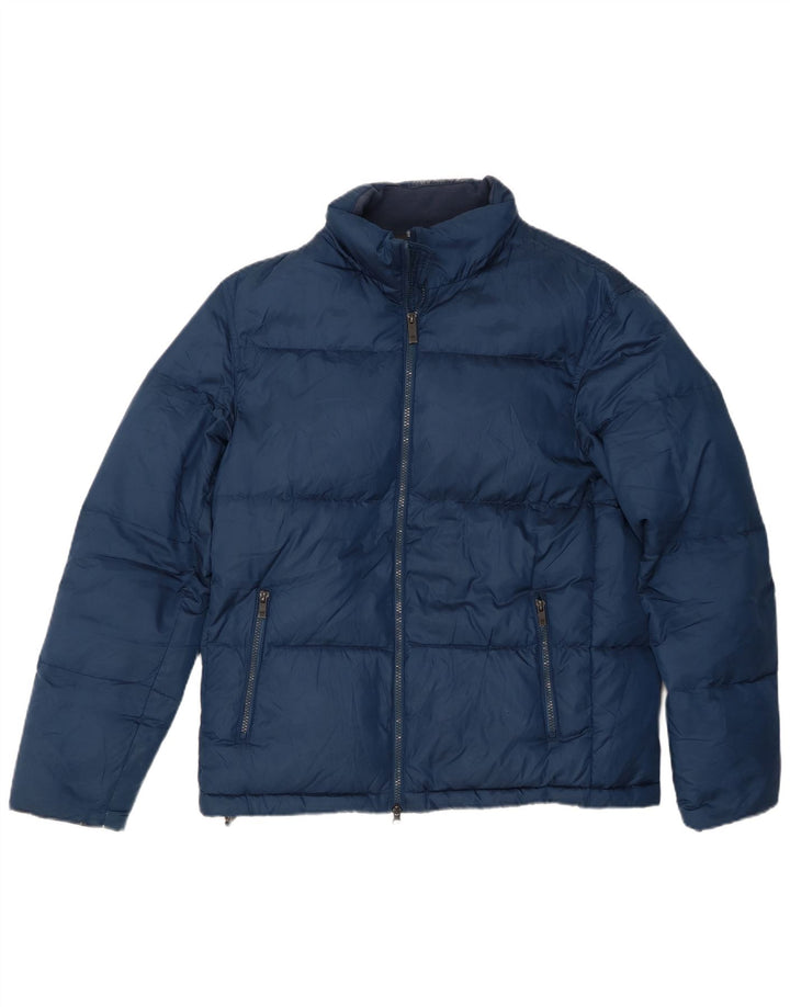 Jachetă căptușită pentru bărbați Massimo Dutti UK 40 Poliester mare bleumarin