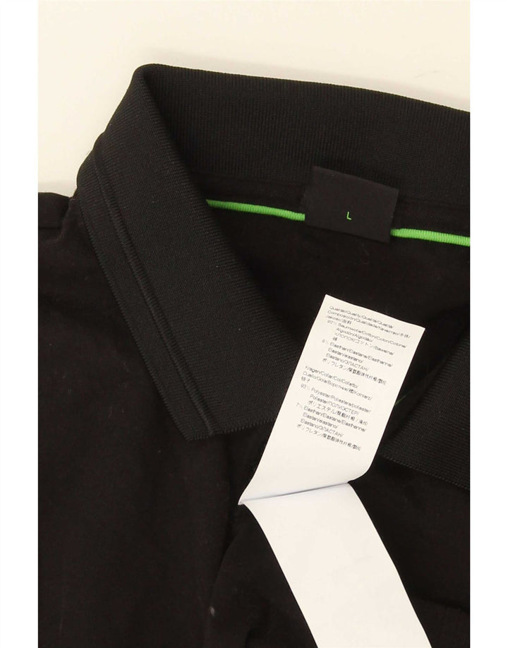 Cămașă polo Hugo Boss pentru bărbați, mare, negru, bumbac