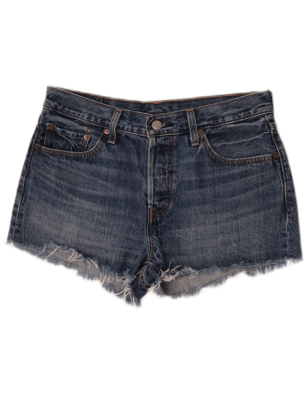 Pantaloni scurți Levi's 501 Denim W28 Medium Blue Bumbac